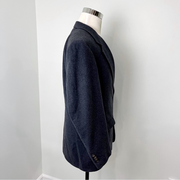 Joseph & Lyman Men's 100% Cashmere Sport Coat Blazer Charcoal Jacket Dark Gray - Picture 2 of 15